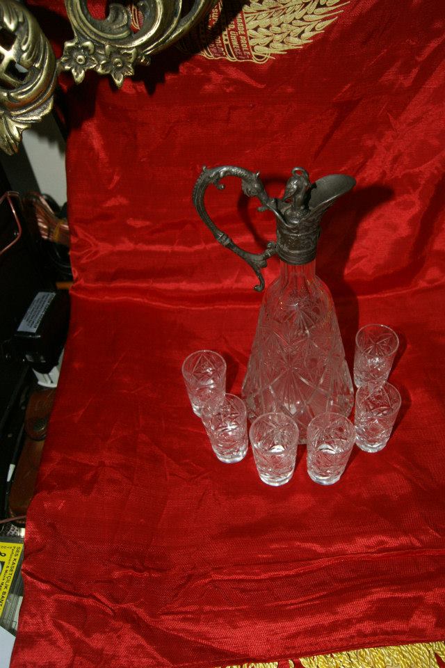 Rus malı orijinal Kristal karaf takımı