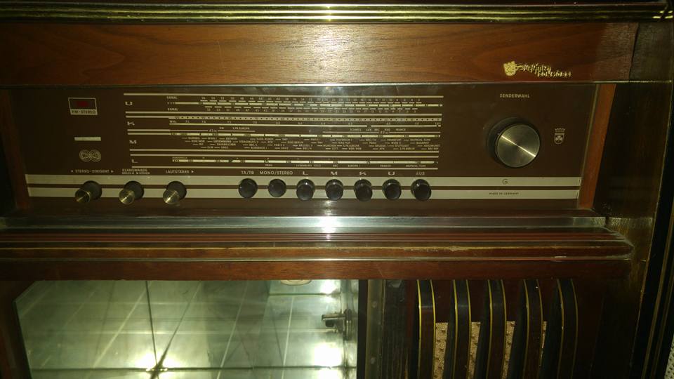 antika senderwahl 1950 benhalen tonmöbel radio plakçalarlı ünite