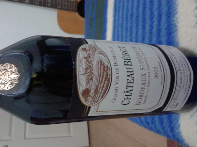 chateau berot/bordeux superieur 2003