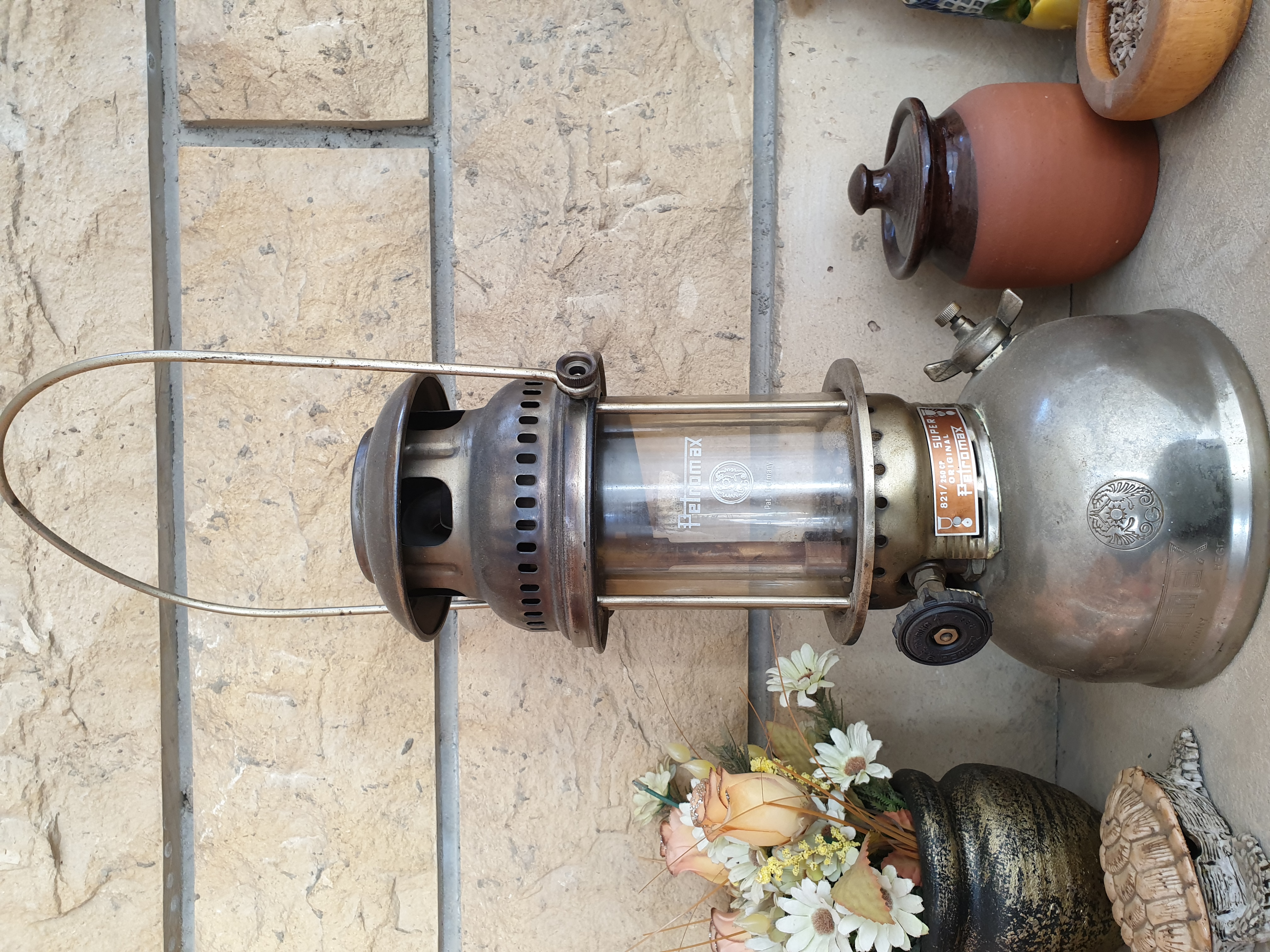Original Alman PETROMAX GAZ Lambasi