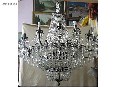 AVİZE-115 cm çapında Çekoslav yapımı Avize