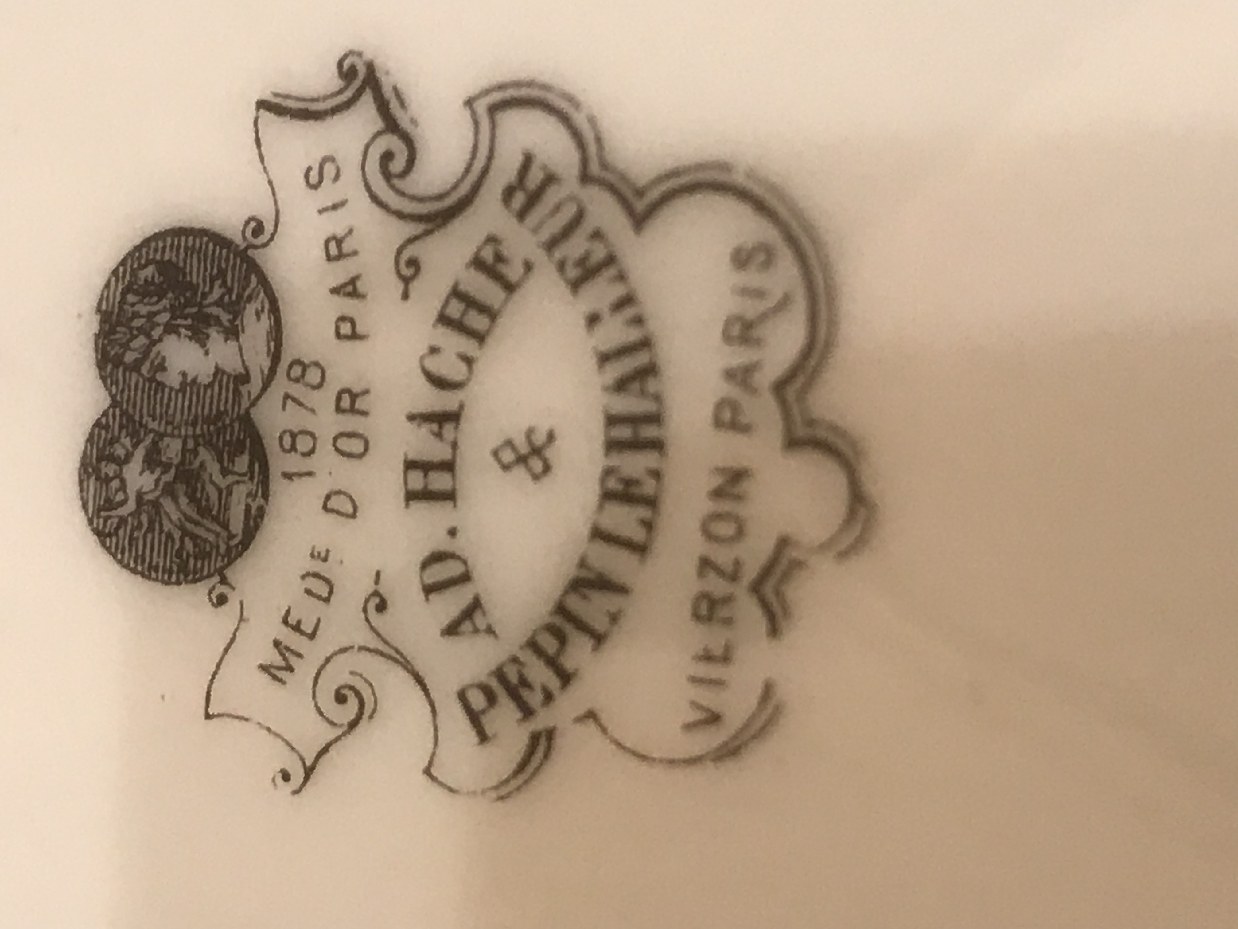 1878 Yılı- Antika Fransız Porselen Servis Takımı