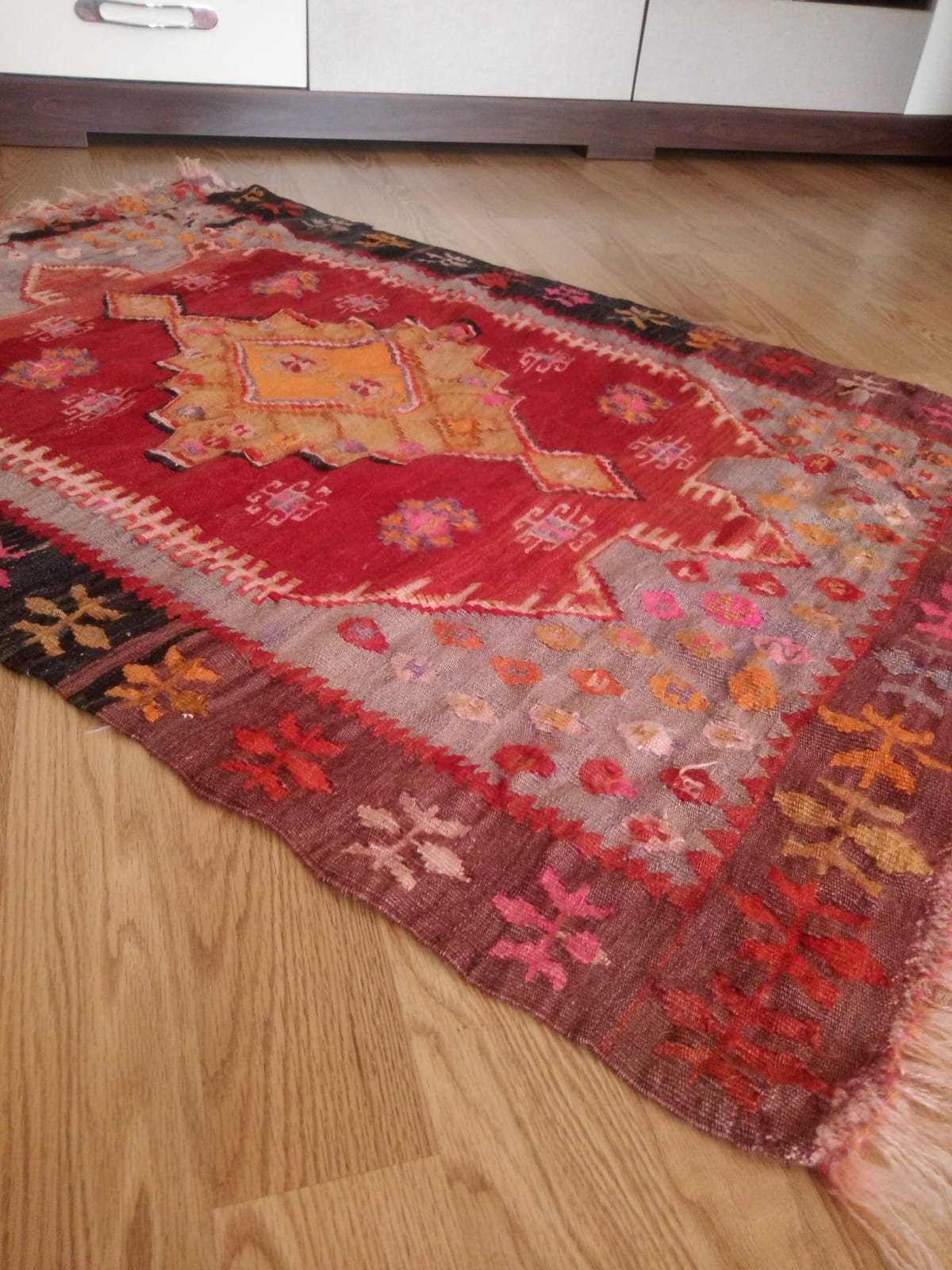 kök boyalı el dokuması kilim