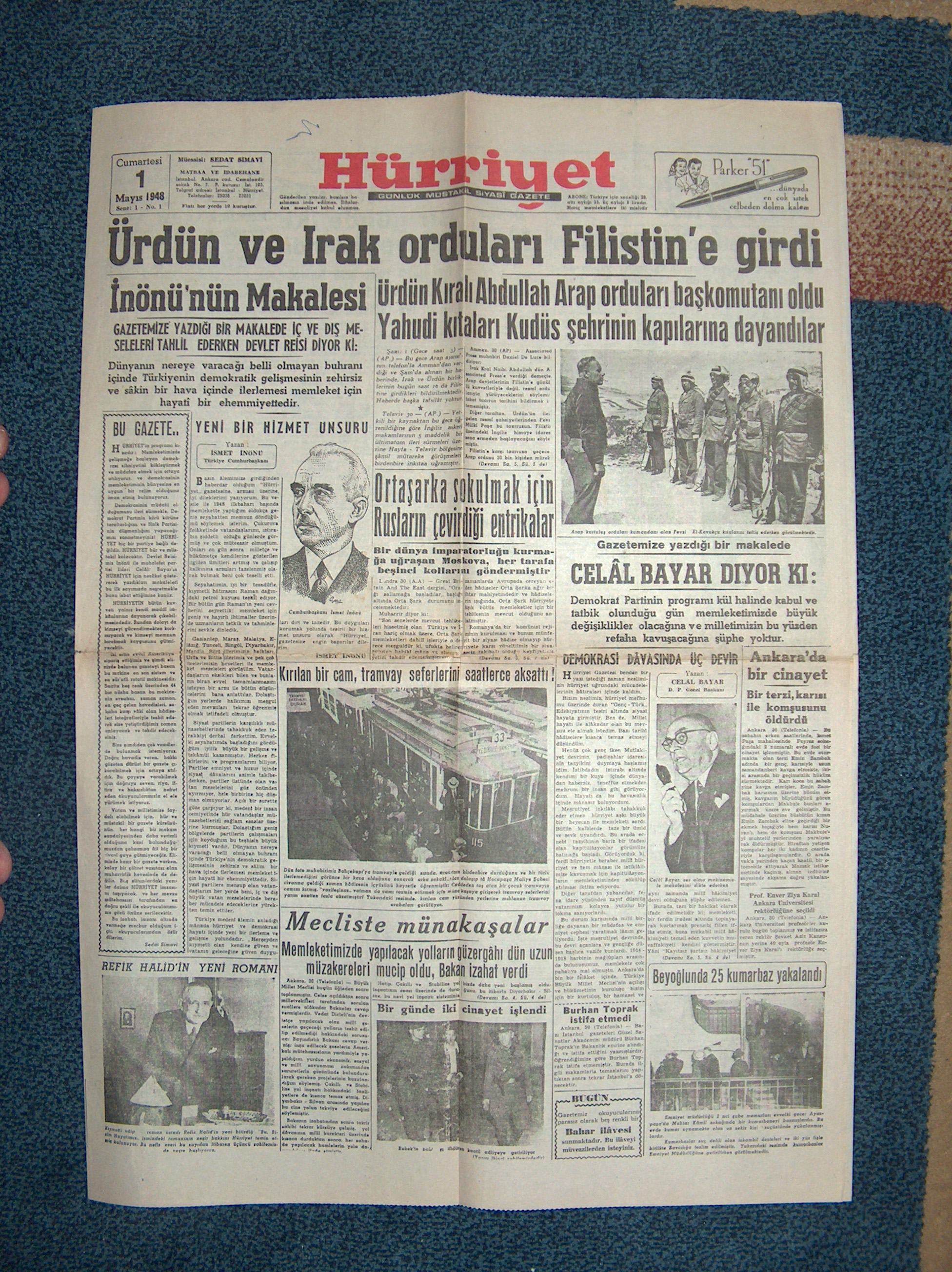 hürriyet gazetesi 1.sayı