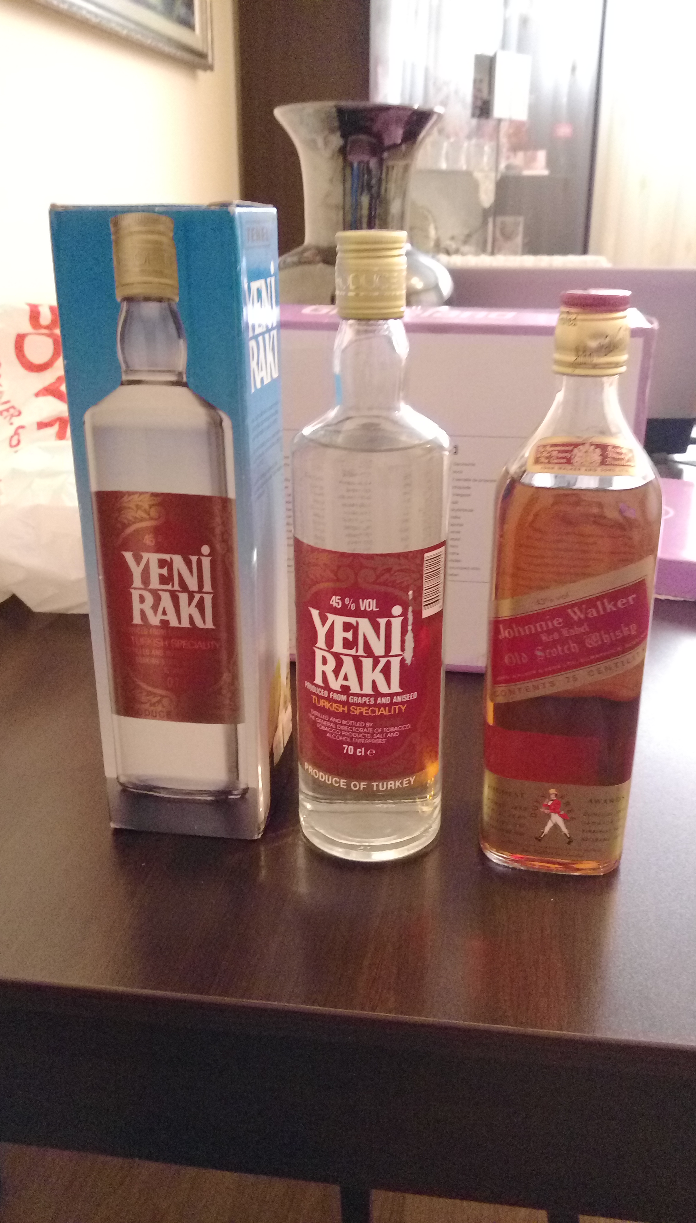Büyük rakı ve Wiski