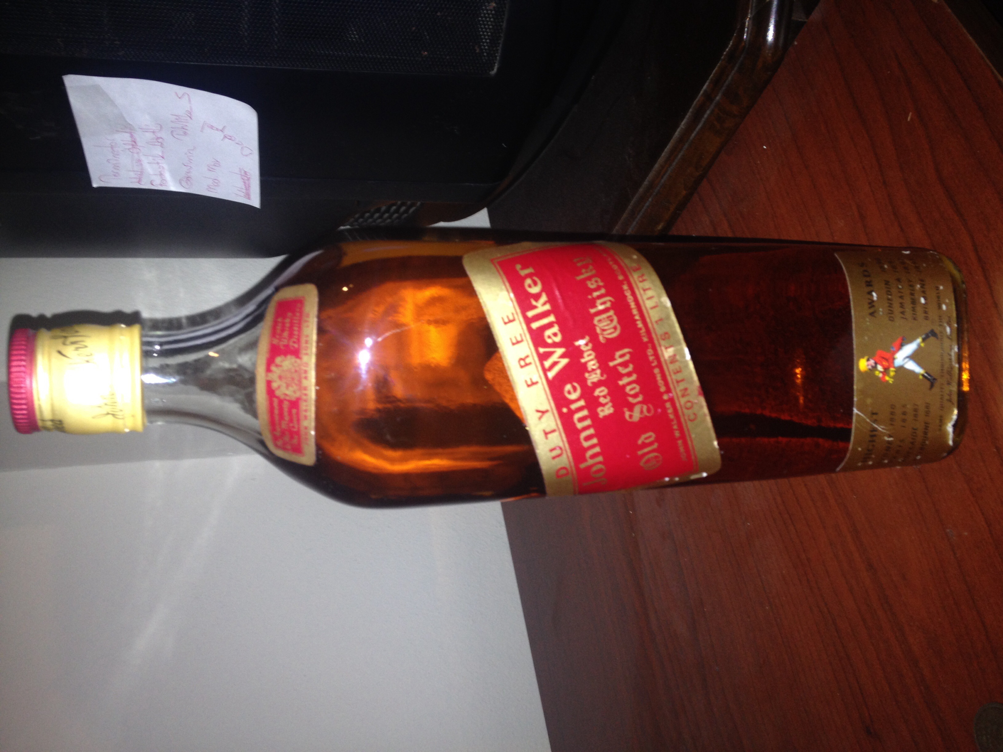 Johnnie Walker red label 1984