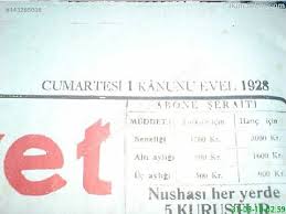 1 aralık 1928 latin harfli ilk cumhuriyet gazetesi