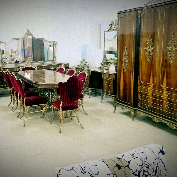 80 yıllık antika bronz takımı