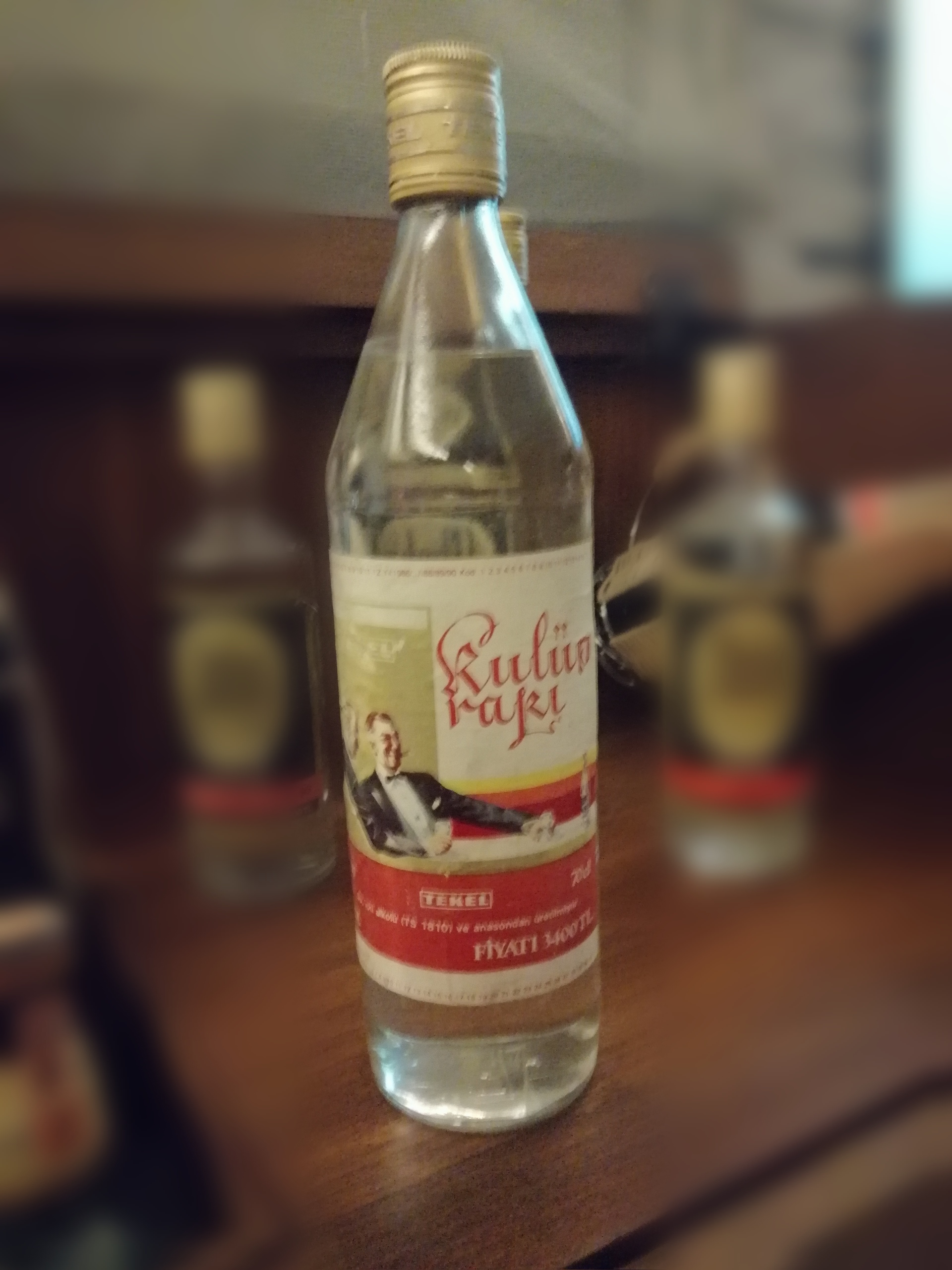 Klüp Rakı 70lik 1986 üretimi