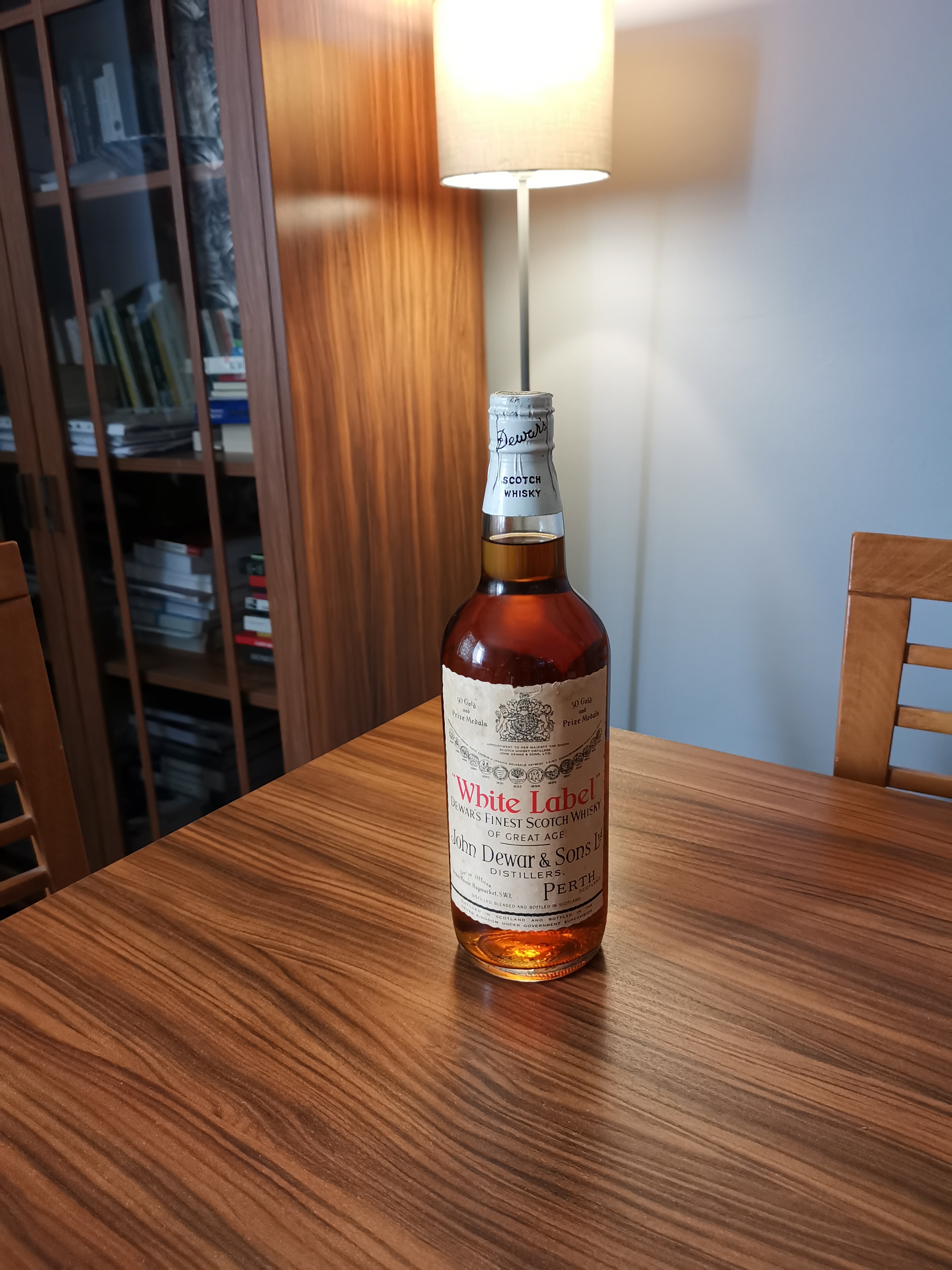 White Label Dewar's Finest Scotch Whisky 1960