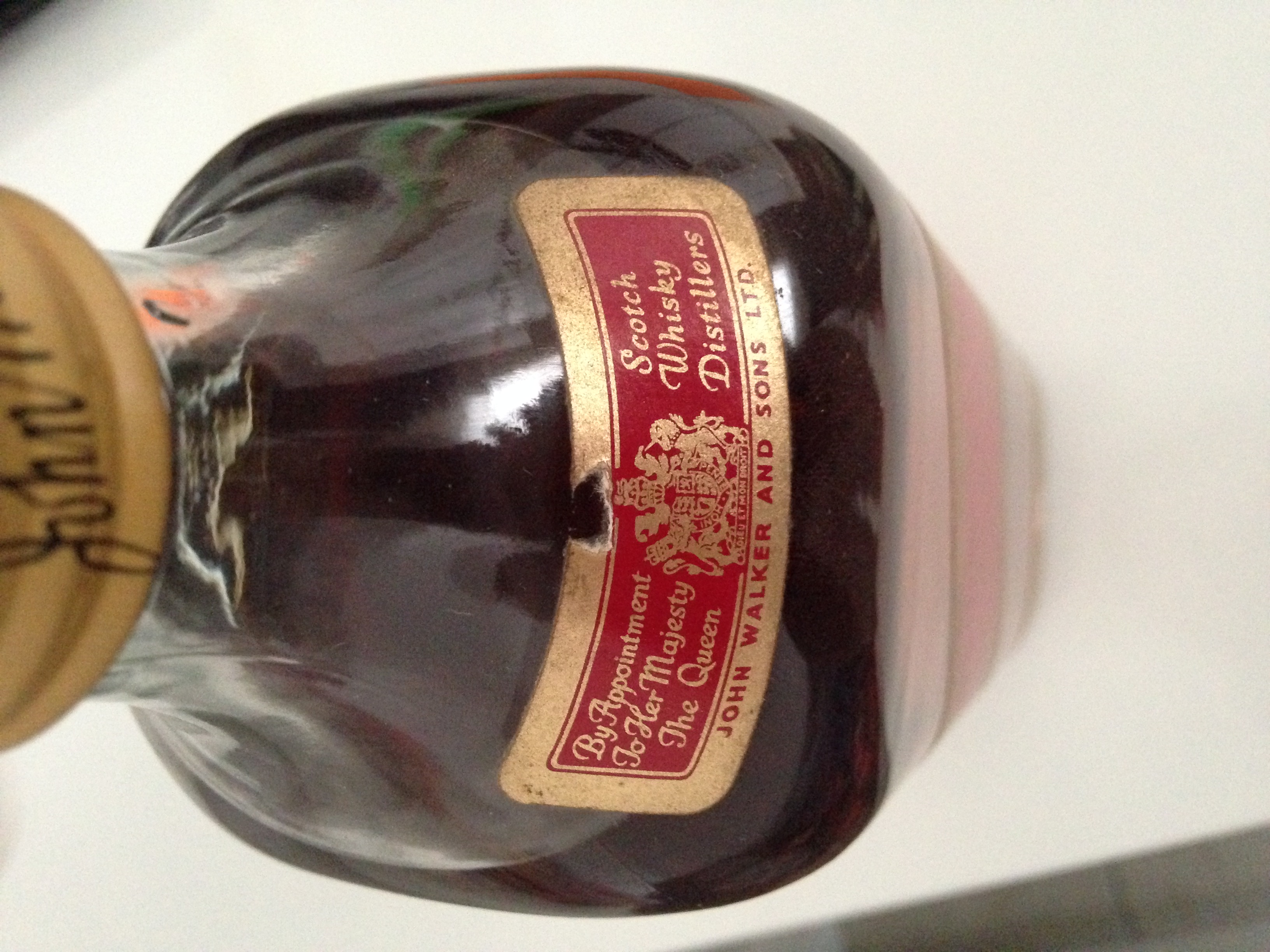 1960 Viski Johnnie Walker Red Label  1 Litre