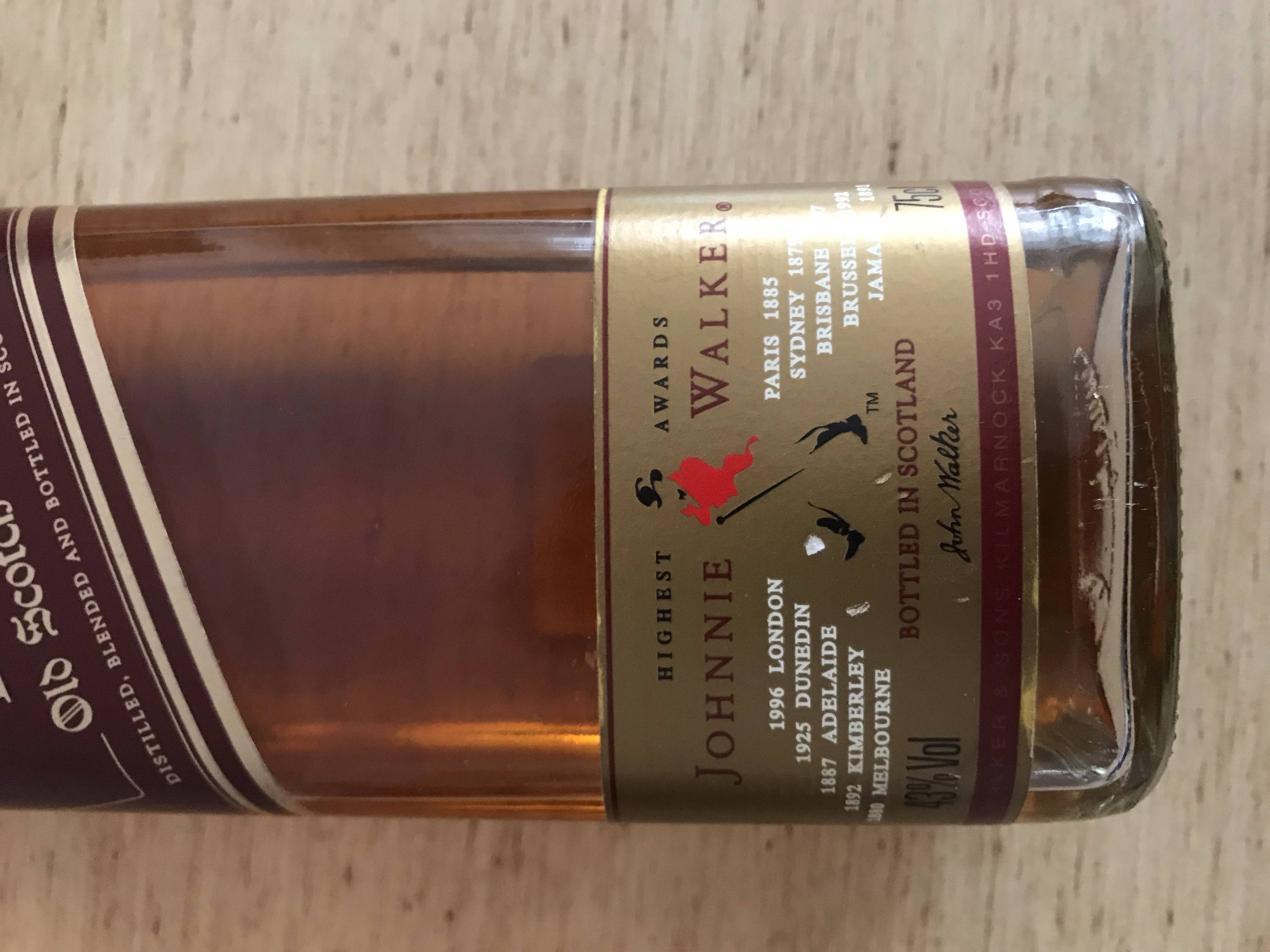 Johnnie Walker Red Label 75 cl