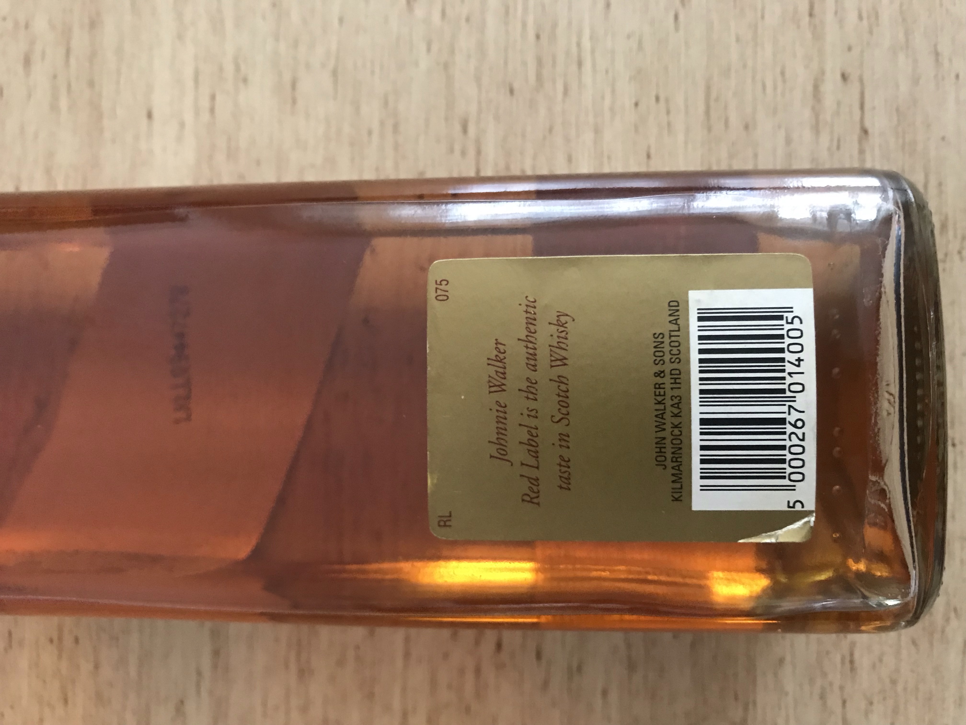 Johnnie Walker Red Label 75 cl