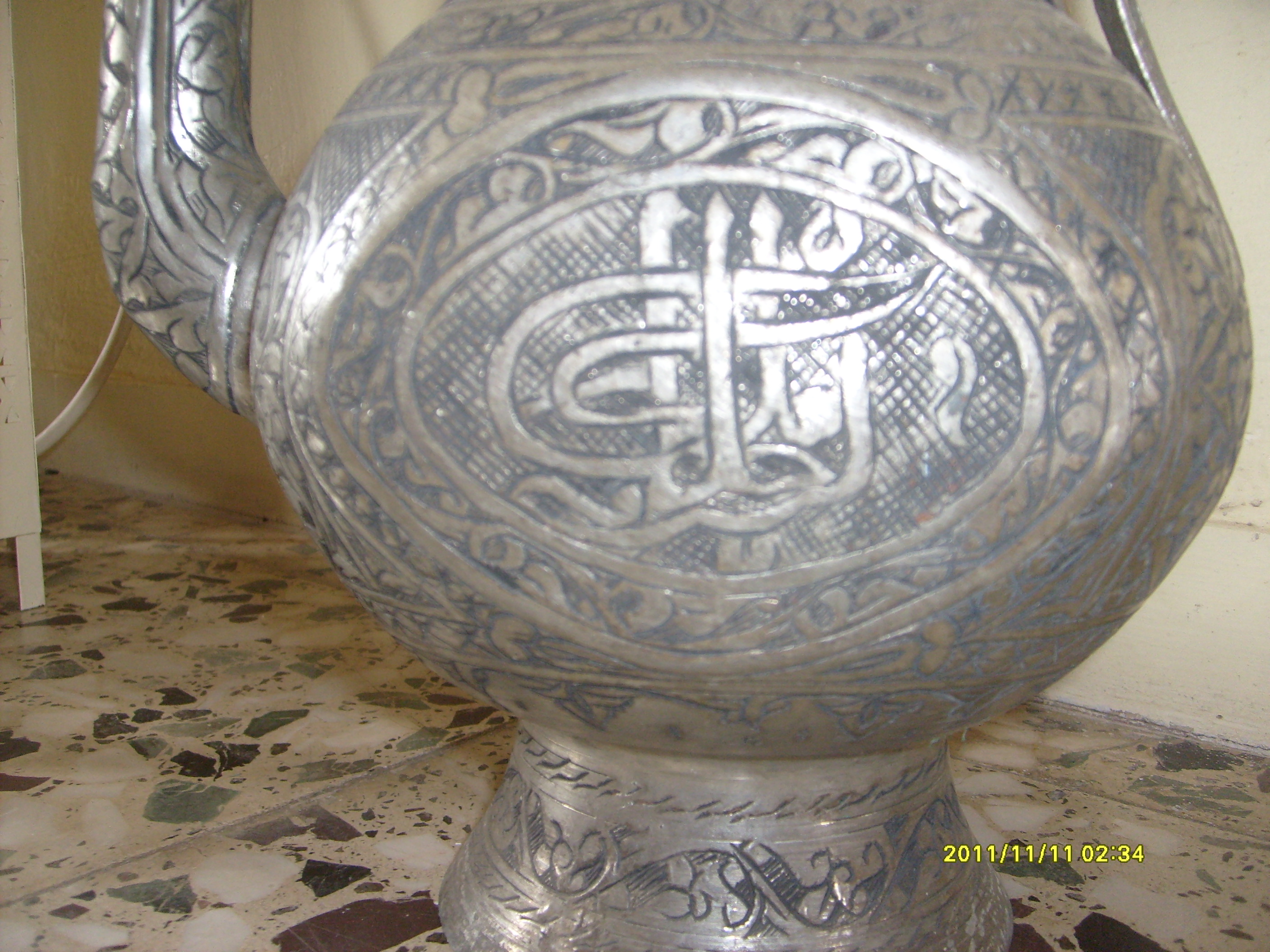 iran işlemeli gümüş iblik