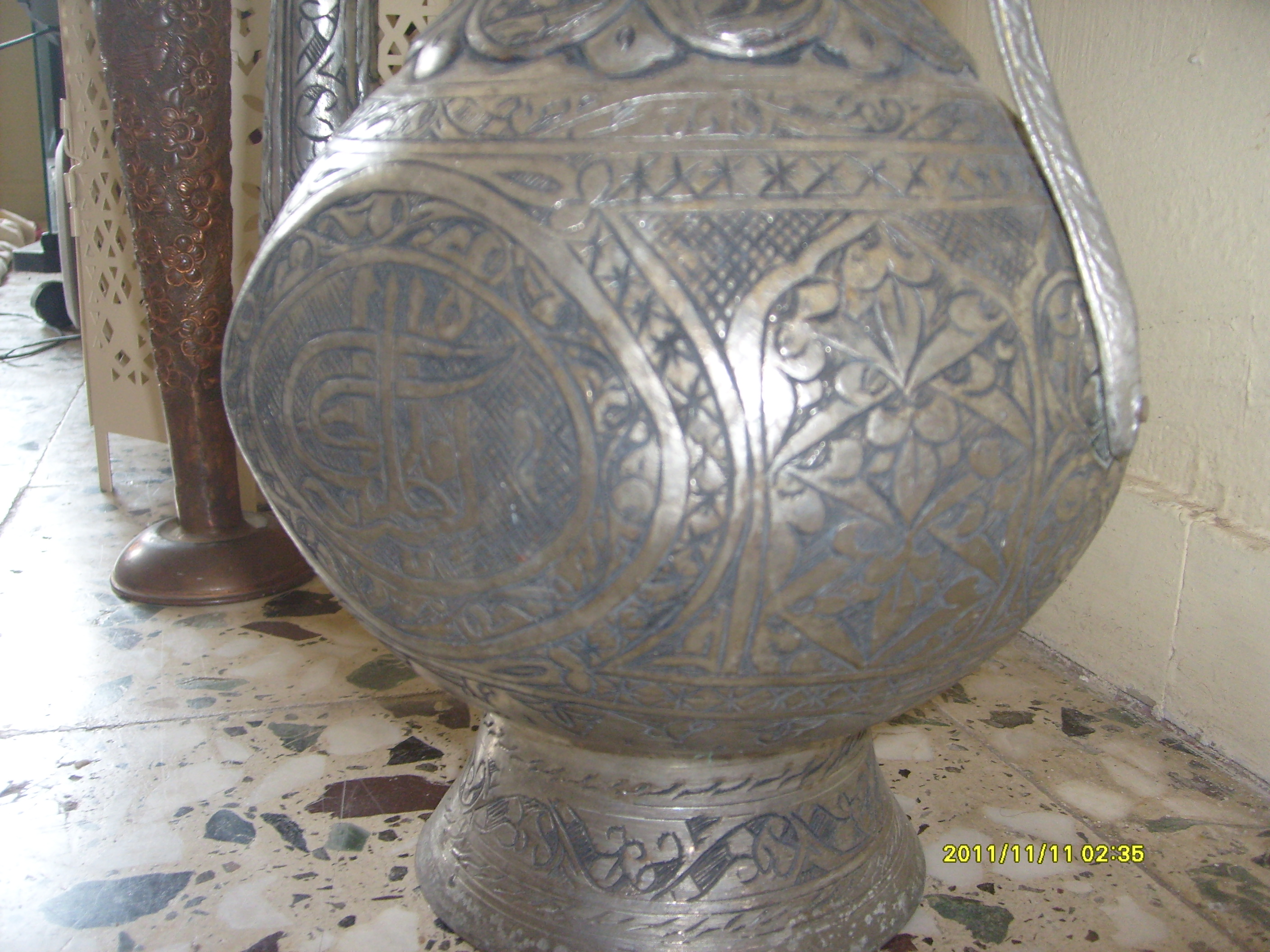 iran işlemeli gümüş iblik