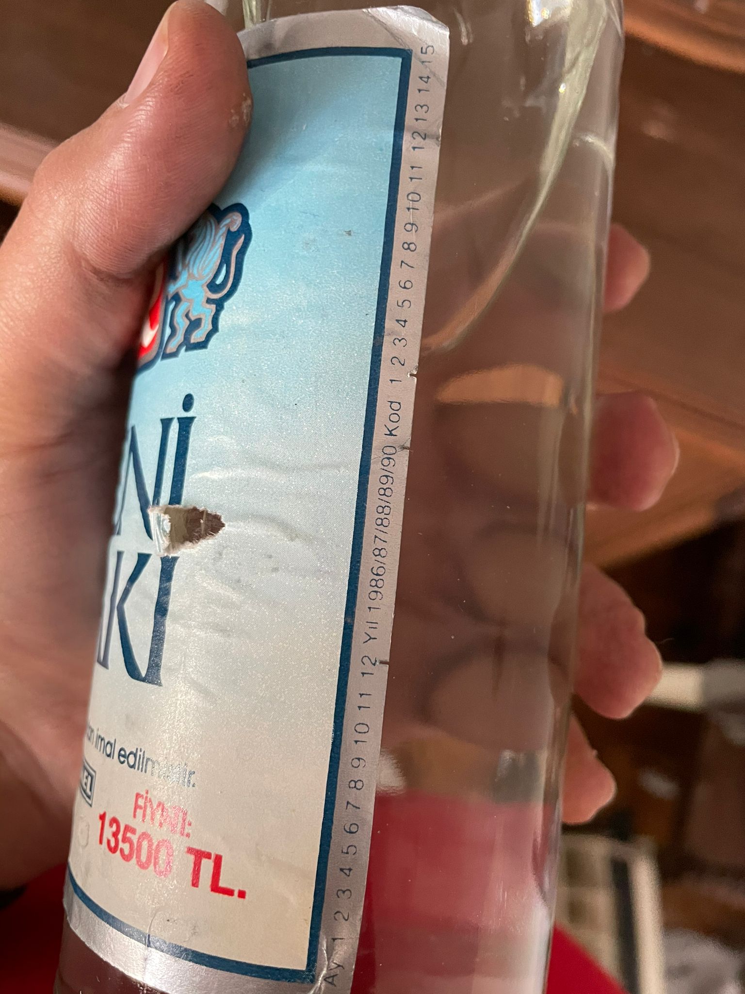 1990 yılı üretim Yeni Rakı
